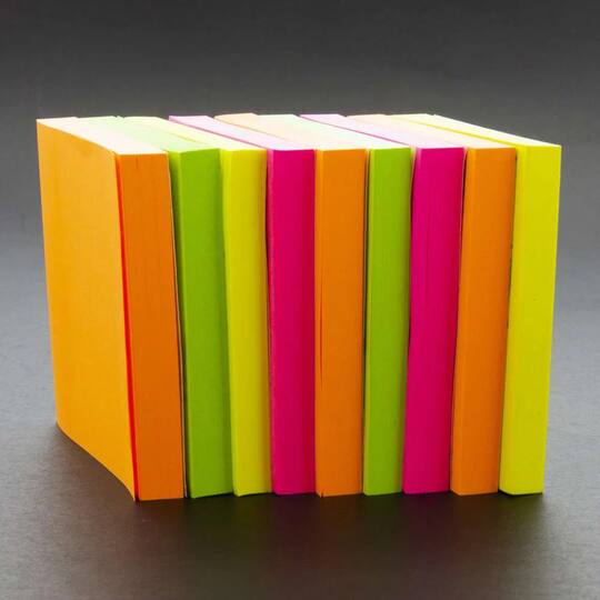 BAZIC Products® 3" x 3" Assorted Sticky Notepads, 3 Packs of 12